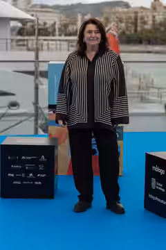 Adelfa Calvo in the presentation of Casi todo bien at the Photocall at Muelle Uno during Málaga Film Festival 2026