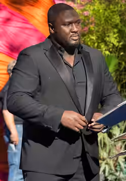 Nonso Anozie at the Pan première (2015)