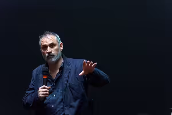 Alex Garland at the world premiere of Civil War at South by Southwest 2024