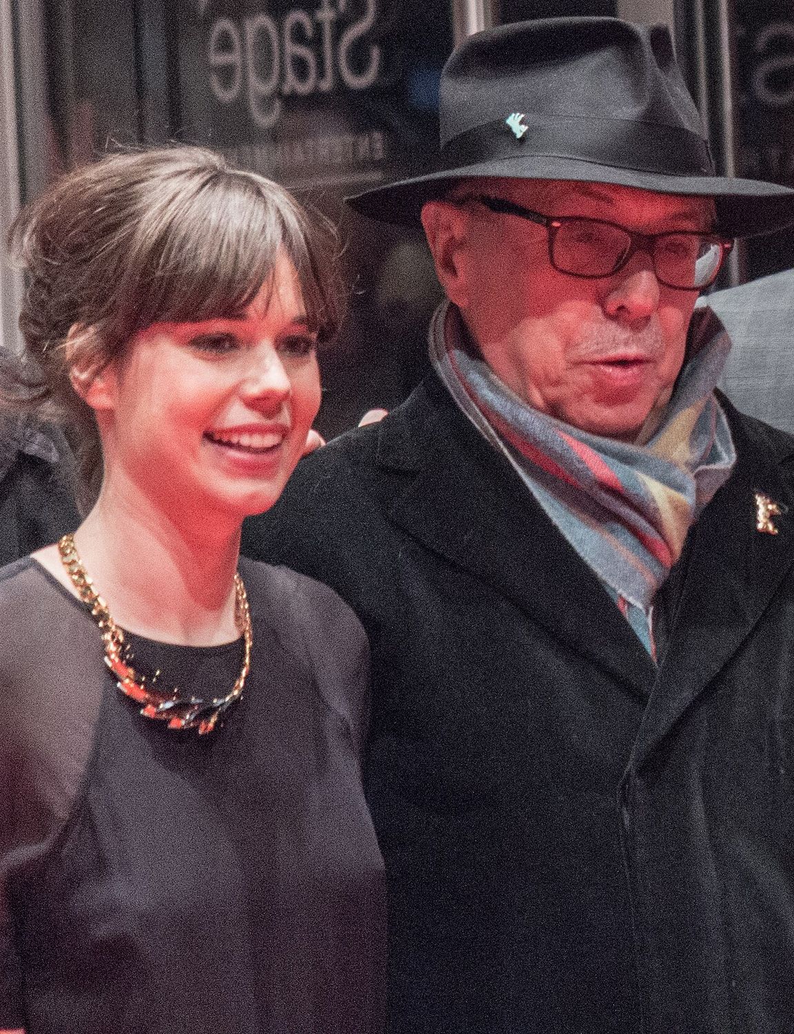 Laia Costa with Dieter Kosslick at Berlinale 2015