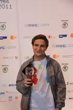 Grimme-Preisträger Frederick Lau bei der Verleihung 2011