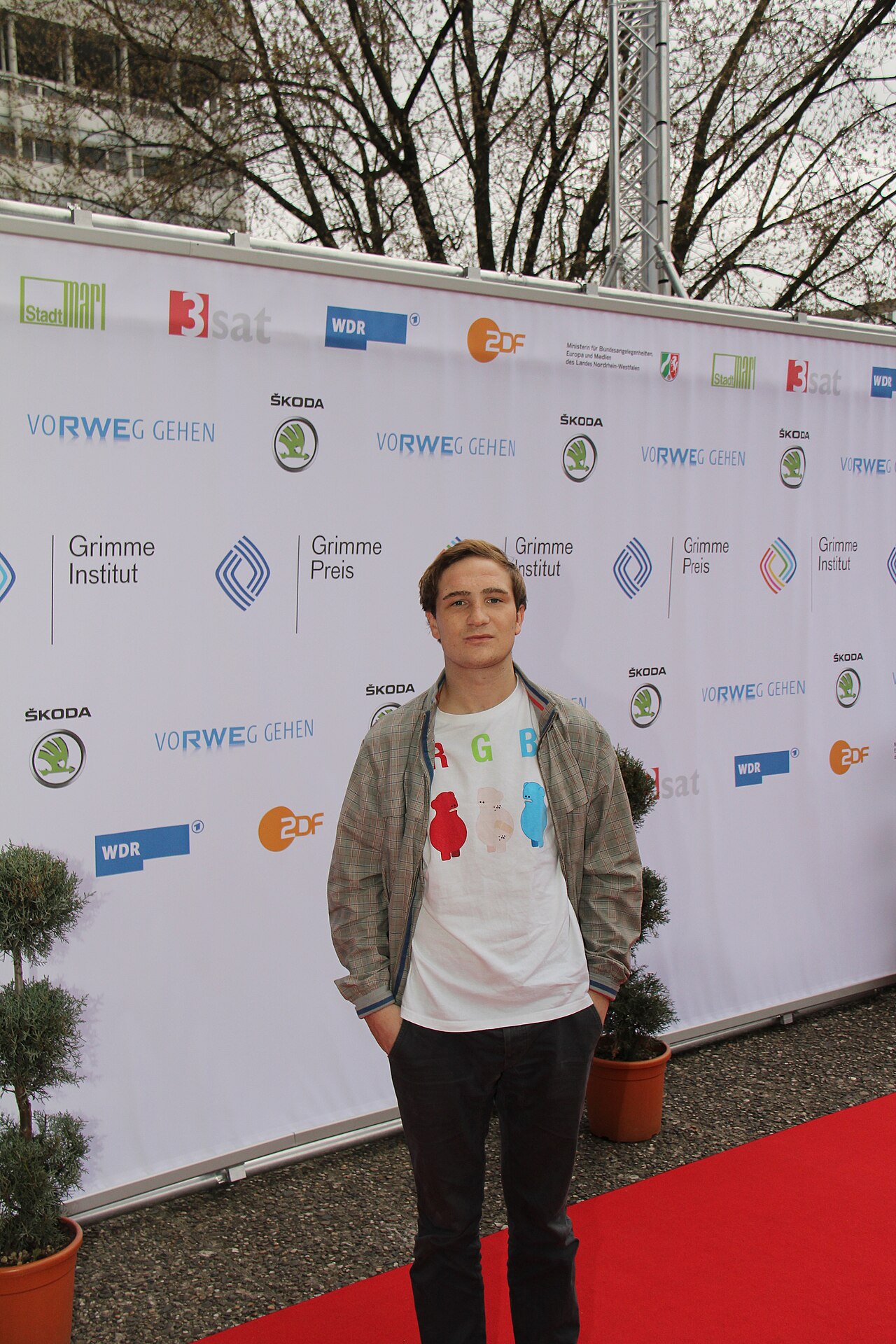 Grimme-Preisträger Frederick Lau bei der Verleihung 2011