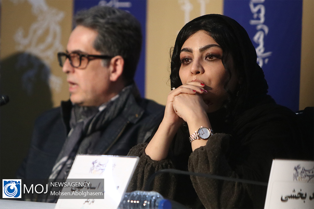 Filicide movie press conference at the 38th edition of the Fajr Film Festival at Mellat cineplex