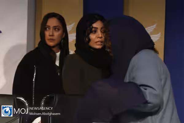 Filicide movie press conference at the 38th edition of the Fajr Film Festival at Mellat cineplex