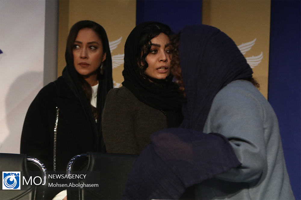 Filicide movie press conference at the 38th edition of the Fajr Film Festival at Mellat cineplex