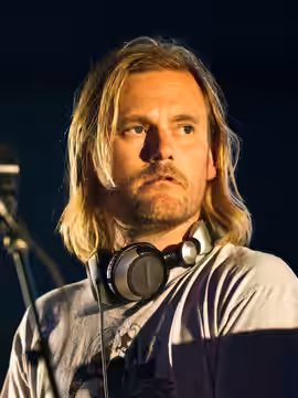 Geoff Barrow performing with Portishead at Roskilde Festival 2011