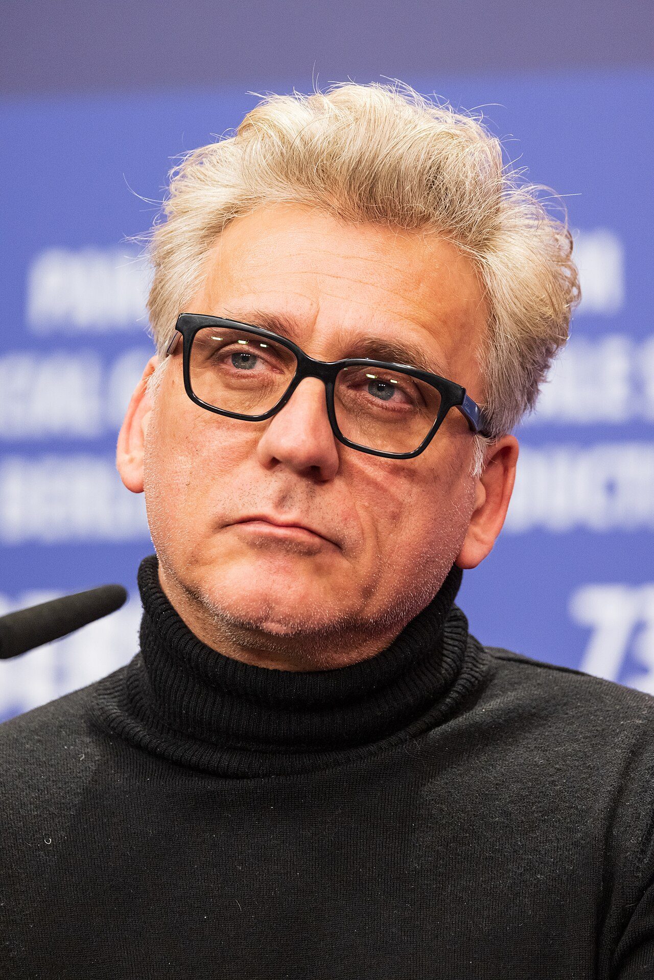 Lior Ashkenazi presenting the movie Golda at the Berlinale 2023