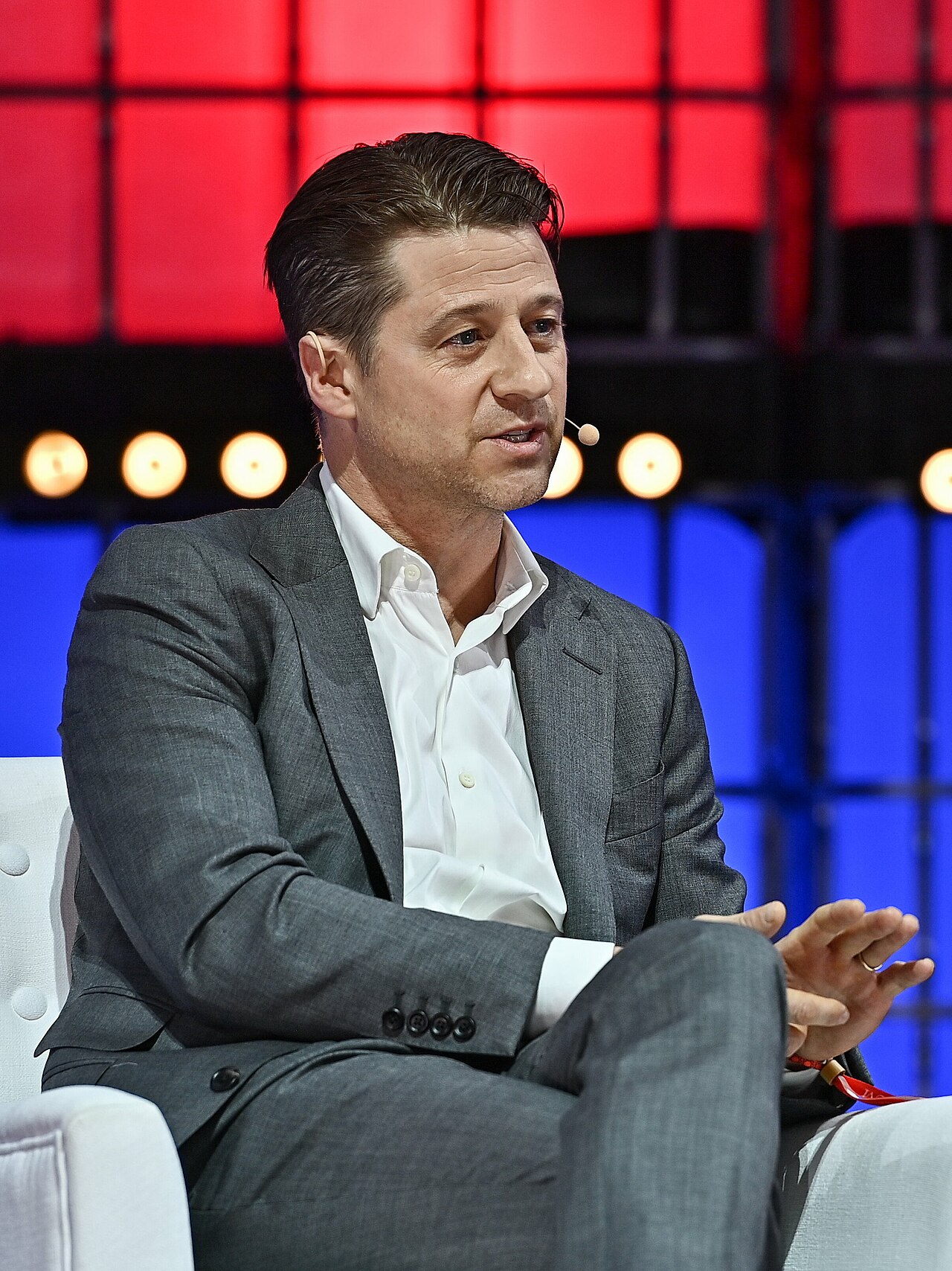 4 November 2022; Ben McKenzie, Actor &amp; Journalist, Slate, on Centre stage during day three of Web Summit 2022 at the Altice Arena in Lisbon, Portugal. Photo