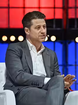 4 November 2022; Ben McKenzie, Actor &amp; Journalist, Slate, on Centre stage during day three of Web Summit 2022 at the Altice Arena in Lisbon, Portugal. Photo