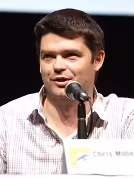 Chris Miller speaking at the 2013 San Diego Comic Con International, for "The LEGO Movie", at the San Diego Convention Center in San Diego, California.