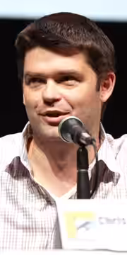 Chris Miller speaking at the 2013 San Diego Comic Con International, for "The LEGO Movie", at the San Diego Convention Center in San Diego, California.