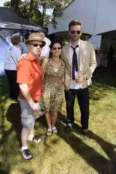Brett Sullivan, Adria Budd-Johnson and Eric Johnson ("Rookie Blue") At the Canadian Film Centre (CFC) Annual BBQ held on Sept. 11, 2011 in Toronto, Ontario in c