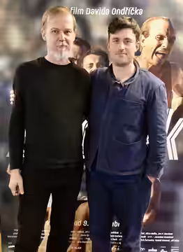 Maroš Hečko, film producer, writer and musician with James Frecheville, actor (2024)
