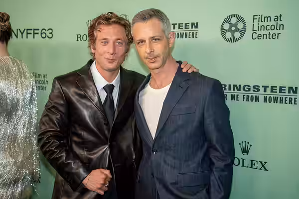 Jeremy Allen White and Jeremy Strong at the 63rd annual New York Film Festival at Lincoln Center in 2025 for the film Springsteen: Deliver Me from Nowhere