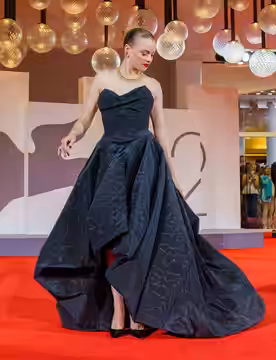 Luna Wedler on the red carpet at the 82nd Venice Film Festival in 2025