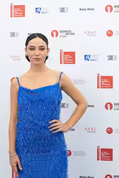 Matilda De Angelis, actress, at 83rd Venice International Film Festival in Venice, Italy for the film Balcanica . (2026)