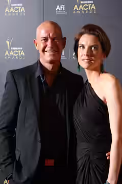 Gary Sweet, and his girlfriend Nadia Dyall, at the 2012 AACTA Awards.