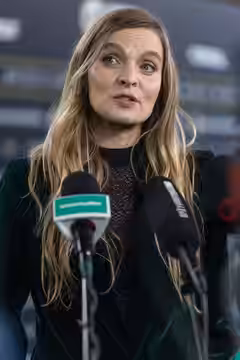 Hildur Gudnadottir on the Green Carpet at the 2025 Zurich Film Festival.