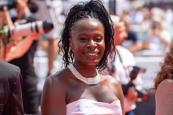 Isabél Zuaa at 2025 Cannes Red Carpet for O Agente Secreto