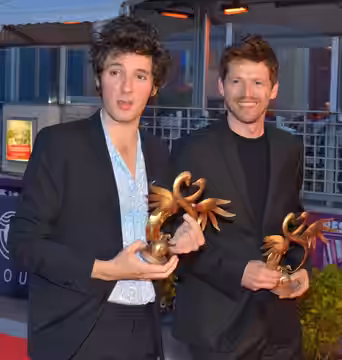Vincent Lacoste et Pierre Deladonchamps au festival du film de Cabourg (2018)