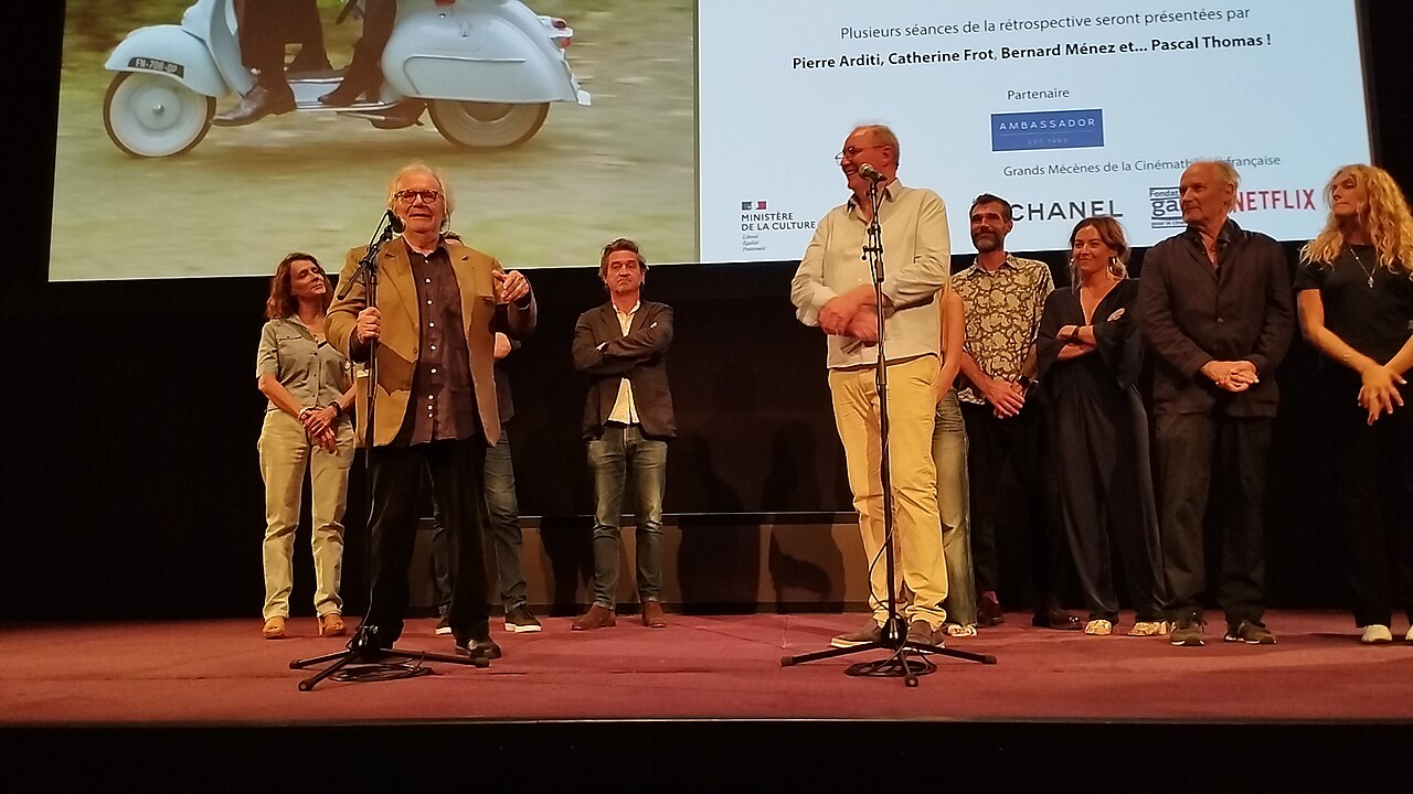 Avant-première du "Voyage en pyjama" à la Cinémathèque française, avec Claude Perron, Hippolyte Girardot, Barbara Schulz... (2023)