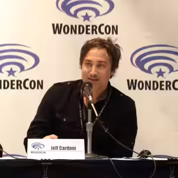 Jeff Russo, Mac Quayle, Siddhartha Khosla, Charlie Clouser, Alec Puro and Jeff Cardoni speaking at the 2017 WonderCon at the Anaheim Convention Center in Anahei