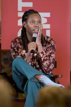 Jeremy O. Harris in conversation by Montclair Film about his three-act play Slave Play on February 12, 2020.