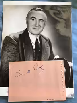 This is a press photo from 1937 of Oscar-winning actor Donald Crisp, published and distributed by Warner Bros. &amp; Vitaphone Pictures with the intent to promo