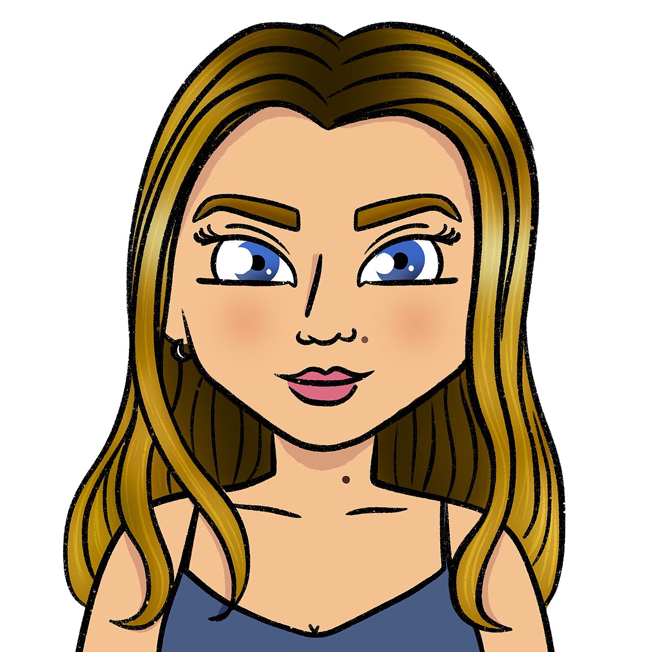 Illustrated portrait of Sofia Hublitz (2023)