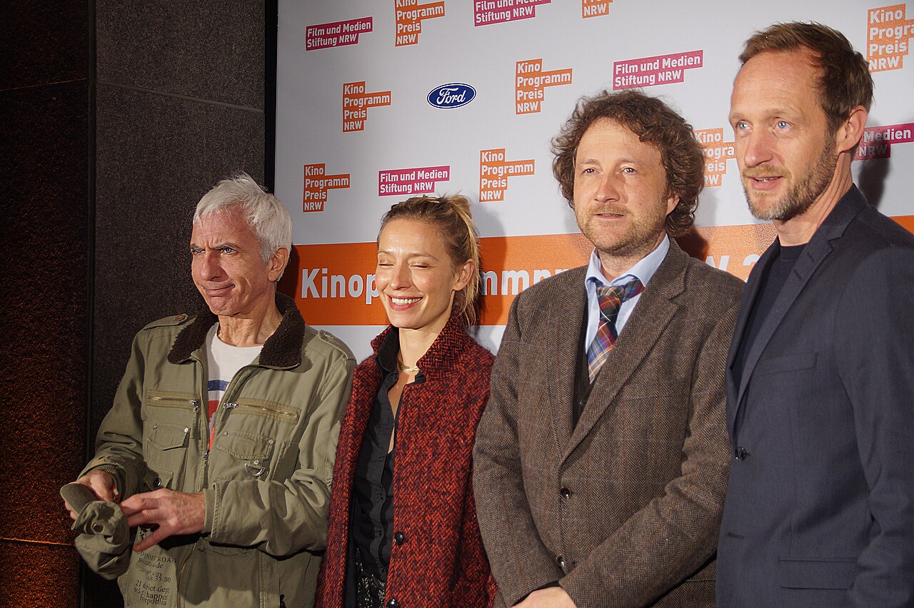 Ralf Richter, Sandra Borgmann, Regisseur Matthias Kutschmann und Darsteller Stephan Kampwirth beim NRW Kinoprogrammpreis, November 2016, Köln.