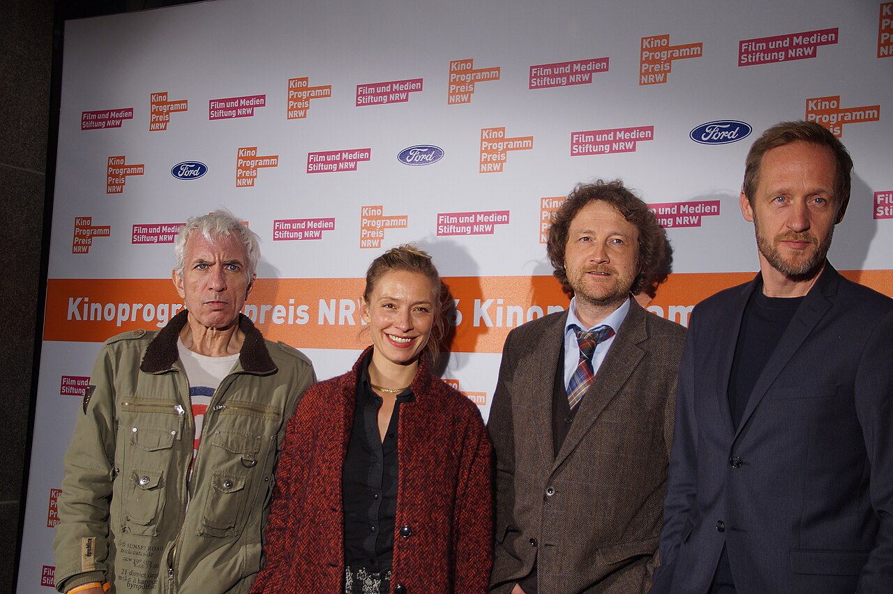 Ralf Richter, Sandra Borgmann, Regisseur Matthias Kutschmann und Darsteller Stephan Kampwirth beim NRW Kinoprogrammpreis, November 2016, Köln.