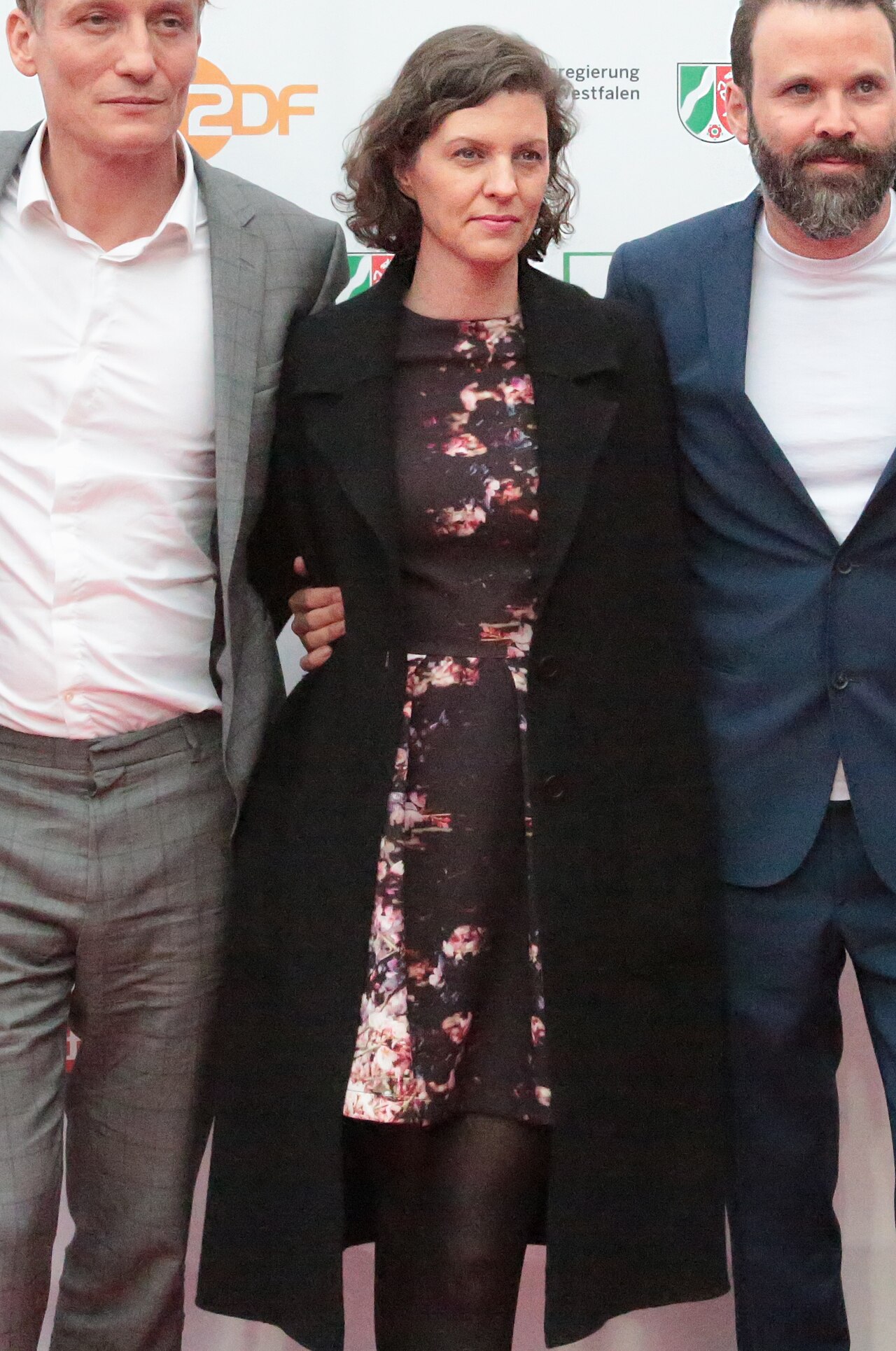 Simone Baer, Oliver Masucci, Jantje Friese, Baran bo Odar und Udo Kramer (Dark) beim Grimme-Preis 2018, am 13.04.2018 in Marl.
