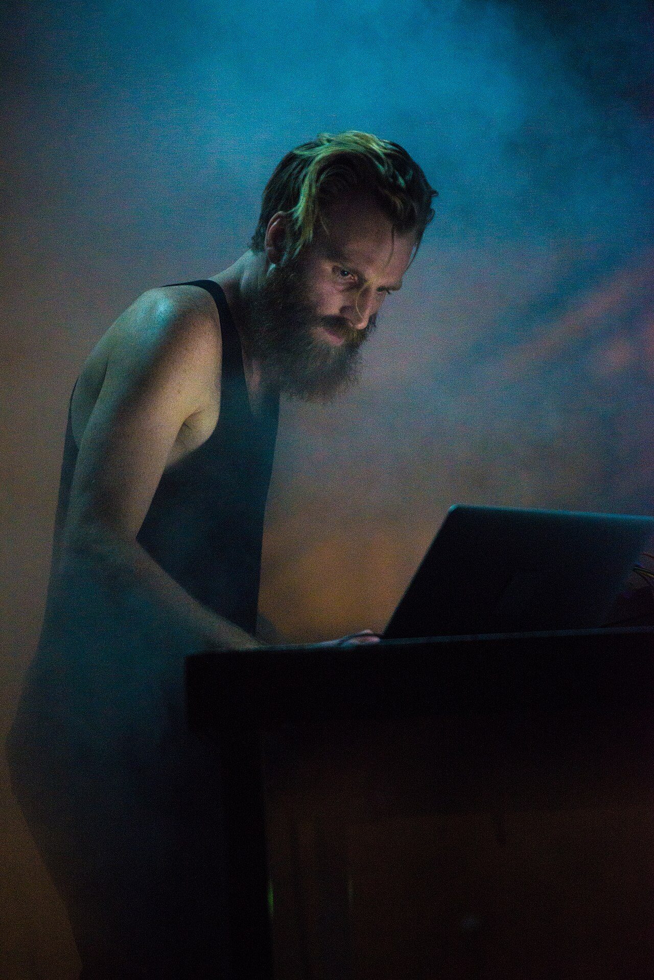 Ben Frost at the Denovali Swingfest, Essen 2014 Essen, 5.10.2014