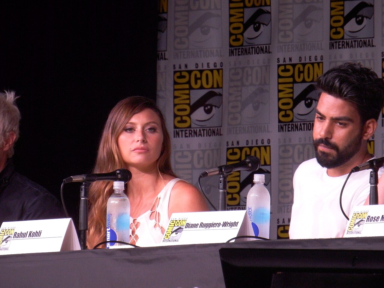 Aly Michalka and Rahul Kohli @ Izombie panel SDCC 2016