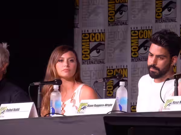 Aly Michalka and Rahul Kohli @ Izombie panel SDCC 2016