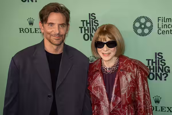 Bradley Cooper and Anna Wintour at the 63rd annual New York Film Festival at Lincoln Center in 2025 for the film Is This Thing On?
