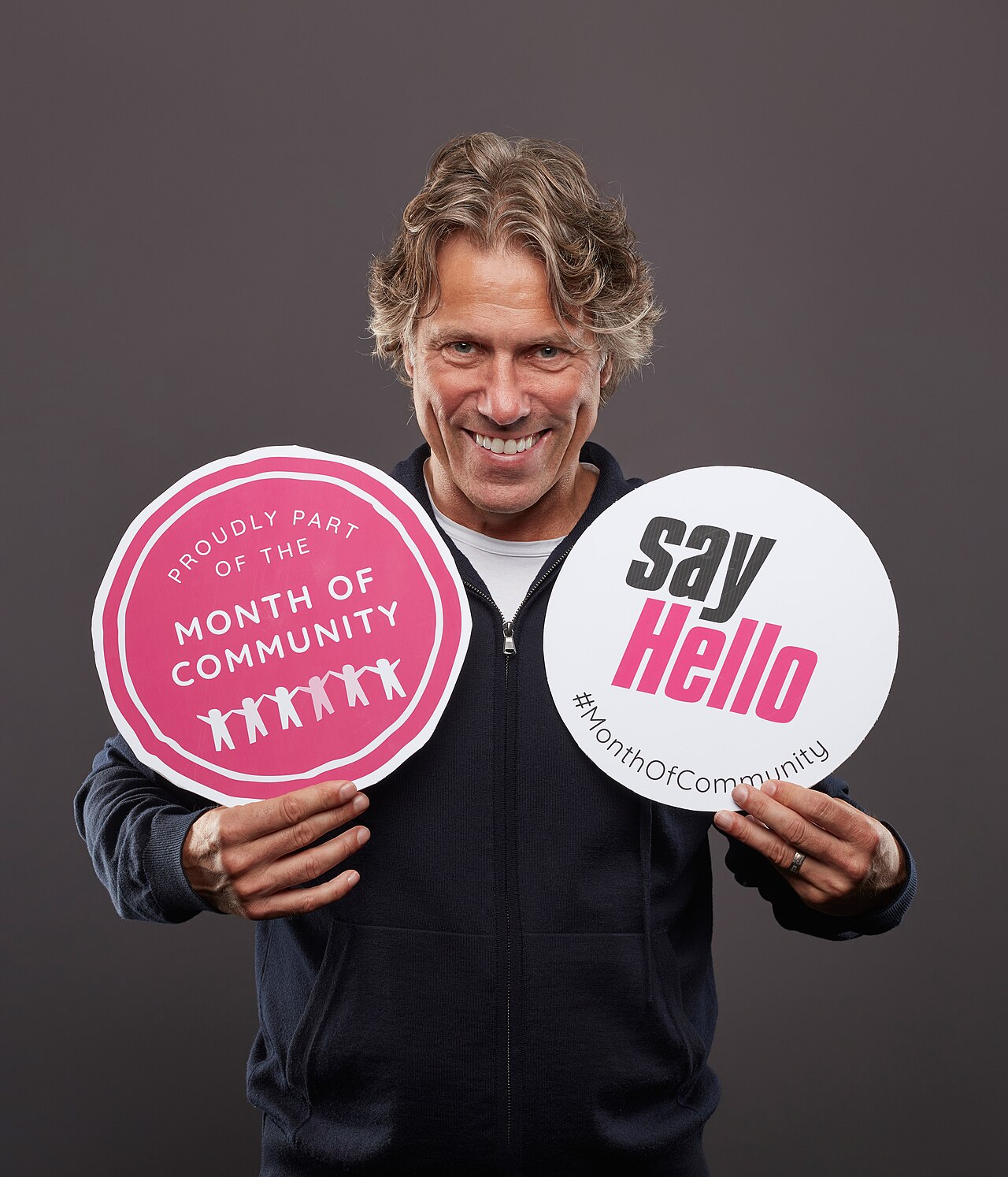 John Bishop's 'Say Hello' campaign is running at the same time as Say Hello benches launch for loneliness awareness week <a href="https://www.dudley.gov.uk/n (2022)