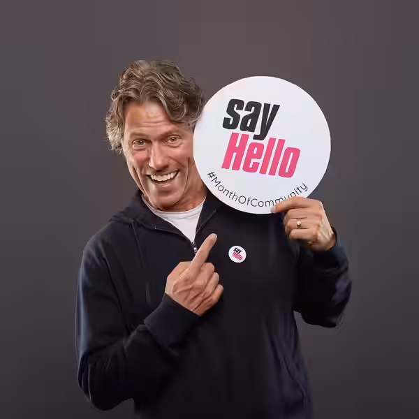 John Bishop's 'Say Hello' campaign is running at the same time as Say Hello benches launch for loneliness awareness week <a href="https://www.dudley.gov.uk/n (2022)