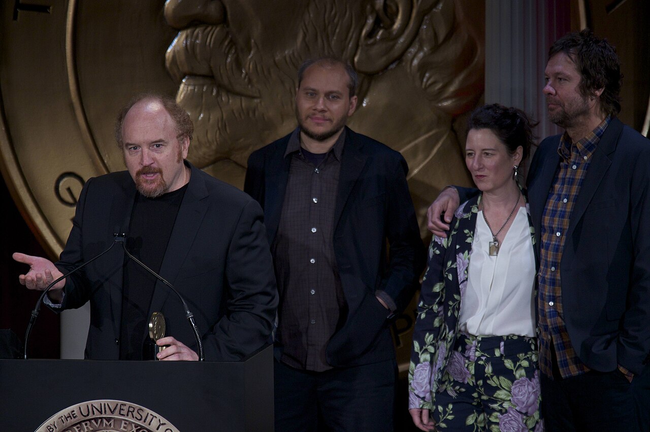 PHOTO CREDIT: ANDERS KRUSBERG / PEABODY AWARDS L to R: Louis C.K, Vernon Chatman, Blair Breard and Dave Becky, the crew of Louie, 72nd Annual Peabody Awards Lun (2013)