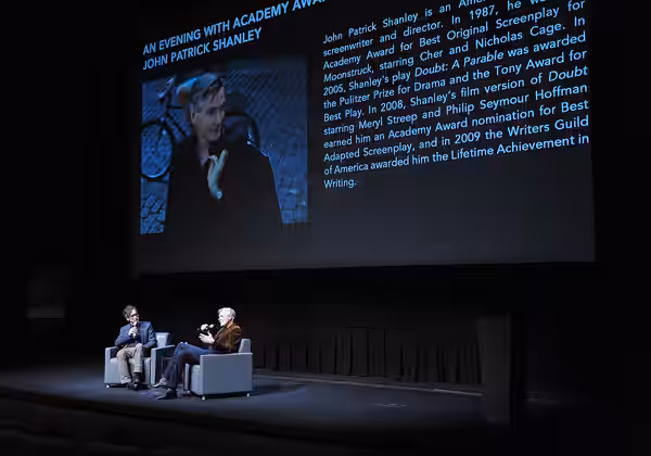 Don McKellar and John Patrick Shanley Hosted by filmmaker Don McKellar, Academy Award-winning writer/director John Patrick Shanley sat down to discuss adaptatio (2015)