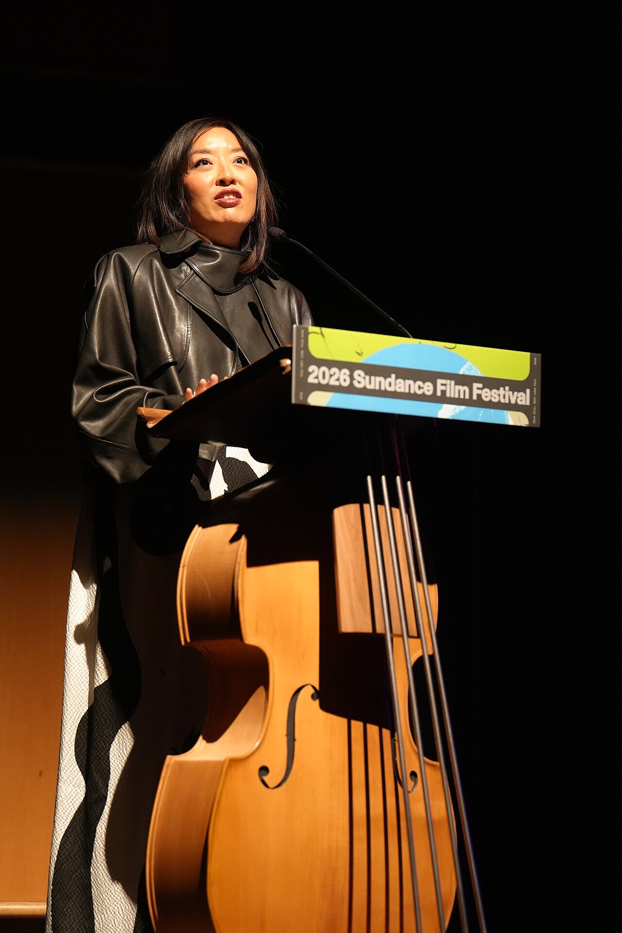 Director Cathy Yan at The Gallerist premiere at the Sundance Film Festival 2026