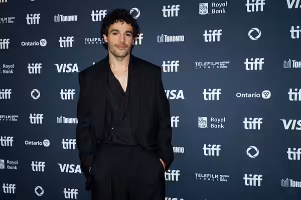 Christopher Abbott, actor, at the 2024 Toronto International Film Festival (TIFF) for the movie Bring Them Down.