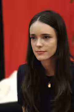 Stacy Martin en janvier 2014 pendant le festival Premiers Plans d'Angers.