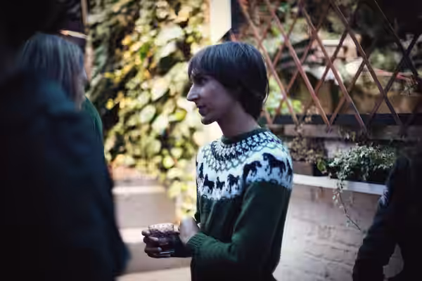 Alex Somers at the Riceboy Sleeps launch (2009)