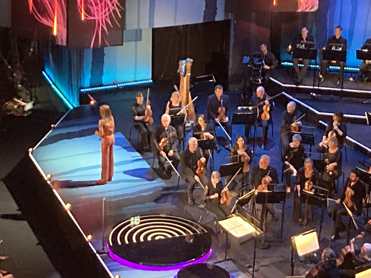 Josie d'Arby at the 2023 BBC Cardiff Singer of the World, St David's Hall, Cardiff