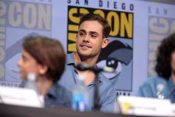 Dacre Montgomery speaking at the 2017 San Diego Comic Con International, for "Stranger Things", at the San Diego Convention Center in San Diego, California. Ple