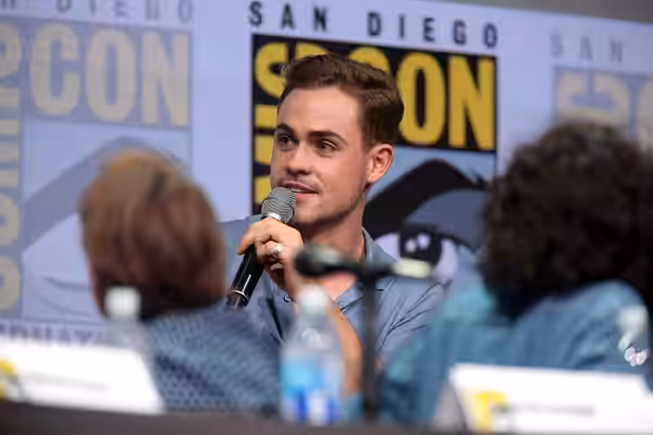 Dacre Montgomery speaking at the 2017 San Diego Comic Con International, for "Stranger Things", at the San Diego Convention Center in San Diego, California. Ple