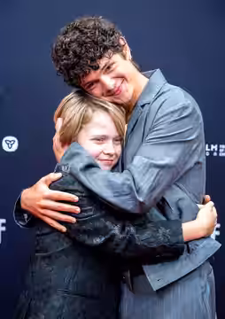 Noah Jupe and Jacobi Jupe for the premiere of Hamnet at the 2025 Toronto International Film Festival