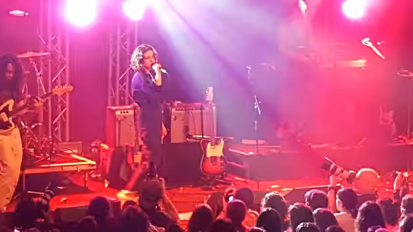 King Princess performing at The Powerstation, Auckland, New Zealand on 8 November 2018.