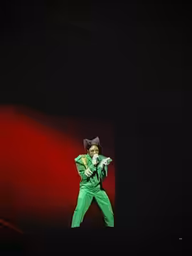 Picture of Tyler, The Creator performing in the Ziggo Dome in Amsterdam, the Netherlands. This show is part of his Chromakopia world tour. Picture taken from go (2025)
